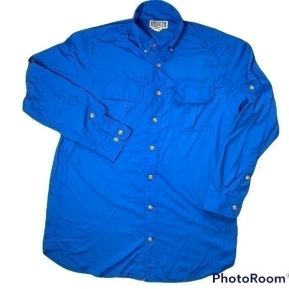 Duluth Trading Company blue standard button shirt - Picture 1 of 8